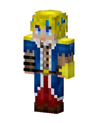 Blue King Minecraft skin