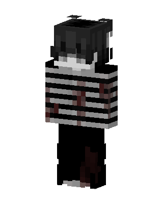Black Emo Boy Minecraft goth skin