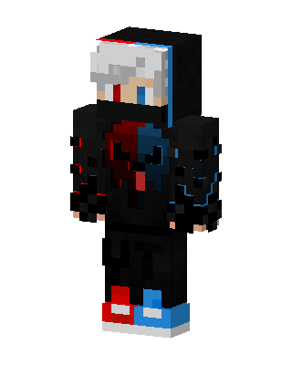 Dual Flame Hoodie skin, 3D preview