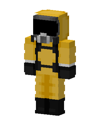 Hazmat Suit skin, 3D preview