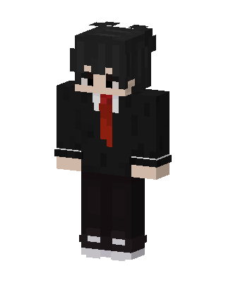 Black Suit Boy Minecraft black skin