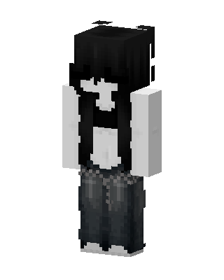 Goth Girl skin, 3D preview