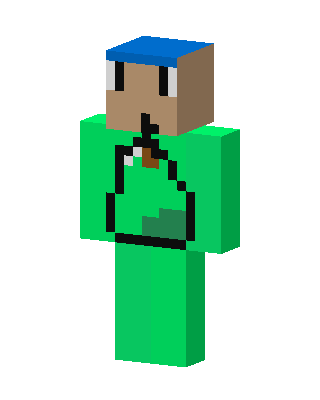 Green Mob Boy skin, 3D preview