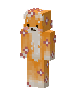 Flower Fox skin, 3D preview