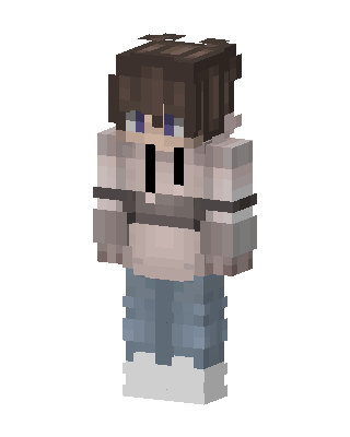 Cozy Hoodie Boy skin, 3D preview
