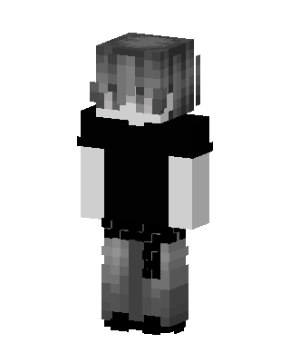 Grayscale Boy skin, 3D preview