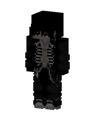Black Villain Boy skin, 3D preview