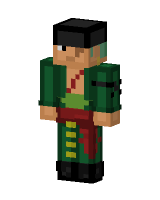 Roronoa Zoro skin, 3D preview
