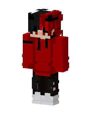 Red Hoodie Boy Minecraft skin