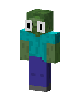 Green Villain skin, 3D preview