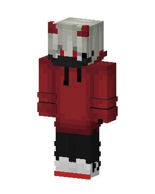 Red Hoodie skin, 3D preview