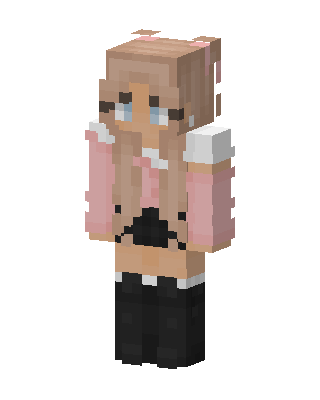 Pink Maid Girl skin, 3D preview