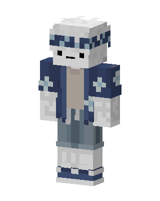 Blue Drip Boy Minecraft blue skin