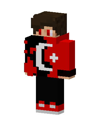 Crimson Moon Hoodie skin, 3D preview