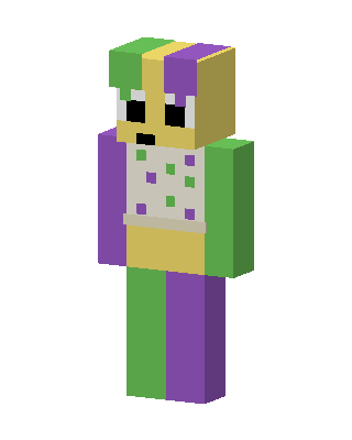 Mardi Gras Jester skin, 3D preview