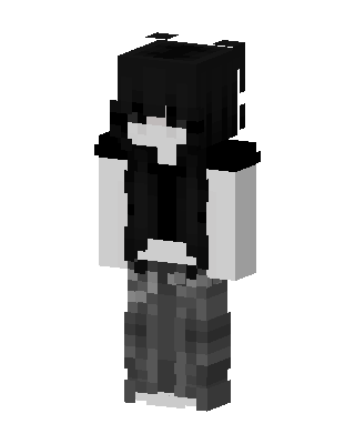 Monochrome Emo skin, 3D preview