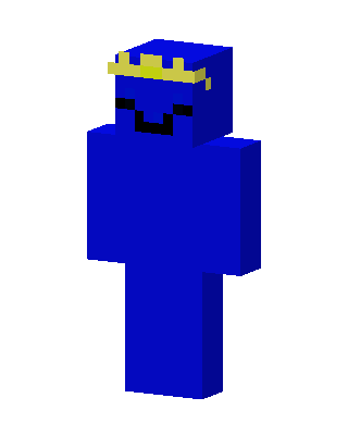 Blue King Minecraft blue skin