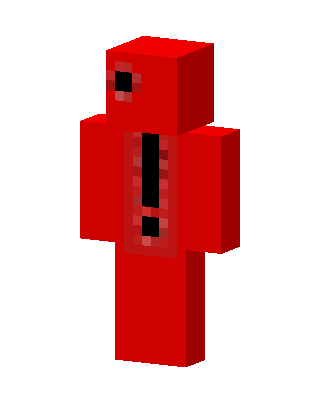 Red Mob skin, 3D preview