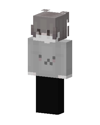 Gray Animal Girl Minecraft skin