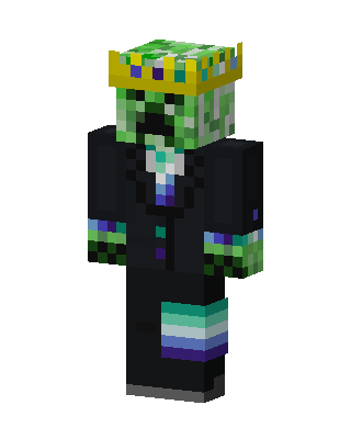 Crowned Creeper skin, 3D preview