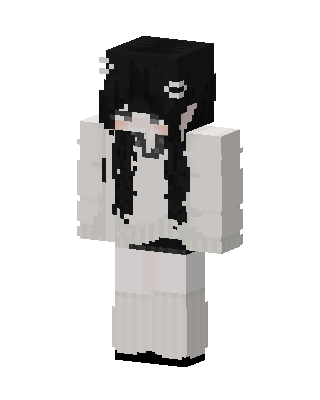 White Anime Girl Minecraft skin
