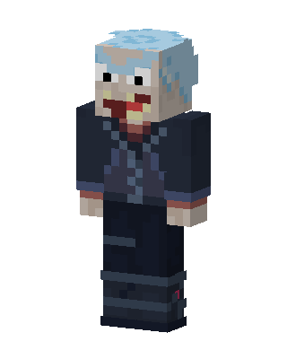 Zombie Rick skin, 3D preview