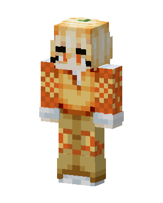Orange Animal Girl Minecraft skin