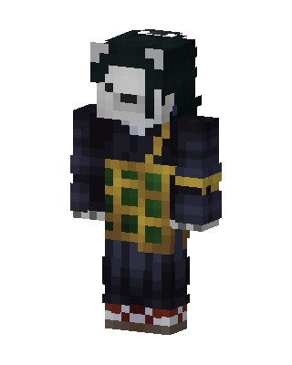 Masked Samurai skin, 3D preview