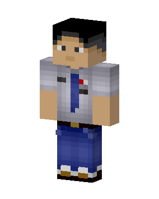 Gray Student Boy Minecraft skin
