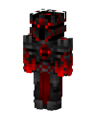Crimson Dark Knight Minecraft demon skin