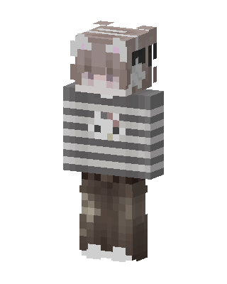 Striped Bear Hoodie Minecraft skin