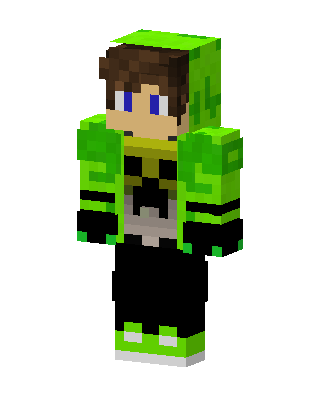 Toxic Hoodie Boy Minecraft creeper skin