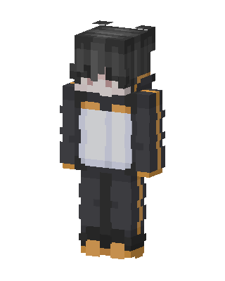 Black Player Boy skin, 3D preview