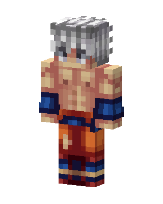 Ultra Instinct Goku Minecraft skin