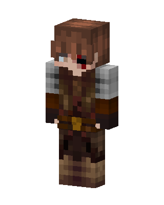 Brown Knight Boy skin, 3D preview