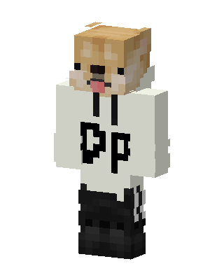 Shiba Hoodie skin, 3D preview