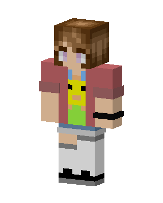 Chick Shirt Girl skin, 3D preview
