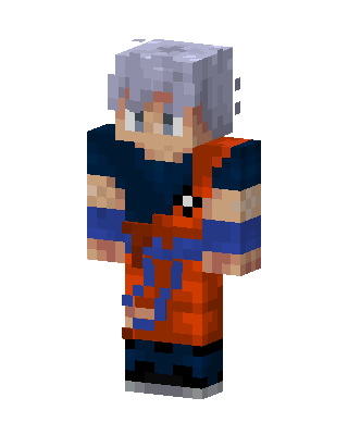 Ultra Instinct Goku skin, 3D preview