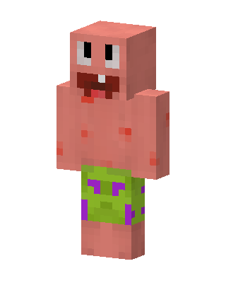 Patrick Star skin, 3D preview
