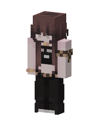 Brown Emo Girl Minecraft skin