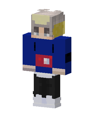Blue Player Boy skin, 3D preview