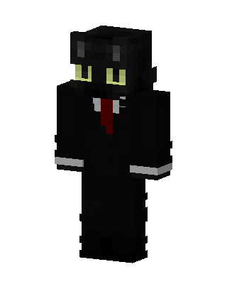 Suited Black Cat skin, 3D preview