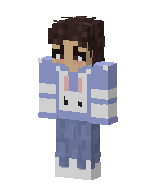 Blue Bunny Minecraft skin