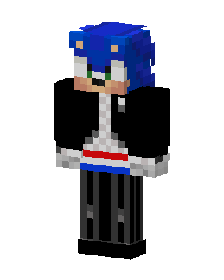 Human Sonic Minecraft skin