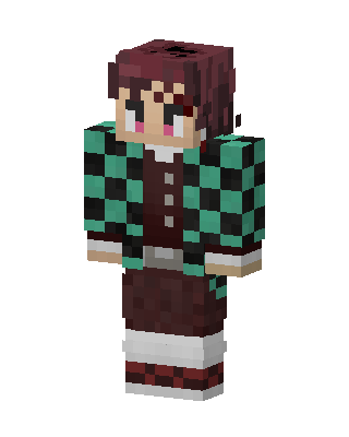 Tanjiro Kamado skin, 3D preview