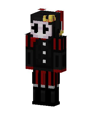 Black Ninja Girl skin, 3D preview