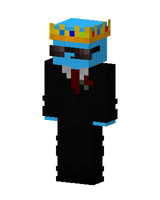 Royal Blue Suit skin, 3D preview