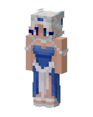 Ice Princess skin, 3D preview