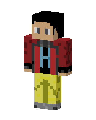 Red Jacket Guy skin, 3D preview
