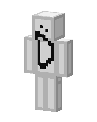 Sad Doodle skin, 3D preview